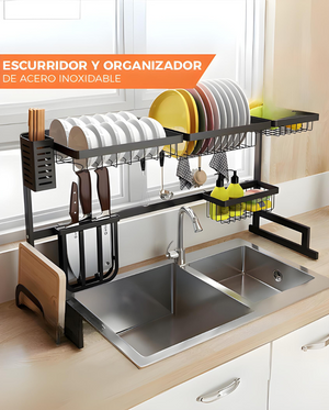 .Escurridor y organizador de Cocina inoxidable 85CM