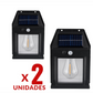 Pack 2 Lámpara Con Panel Solar Para Exteriores