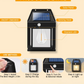 Pack 2 Lámpara Con Panel Solar Para Exteriores